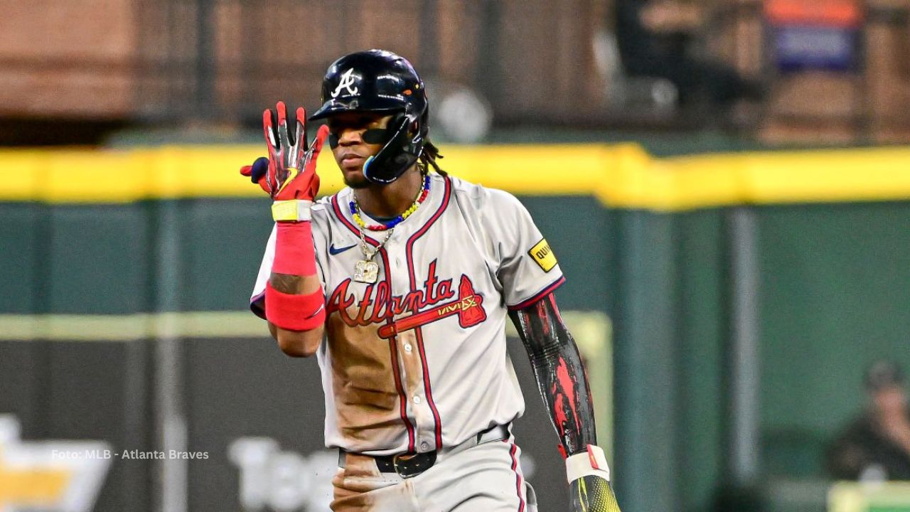 Ronald Acuña Jr es líder velocista en último lustro MLB Ronald Acuña Jr es líder velocista en último lustro de MLB