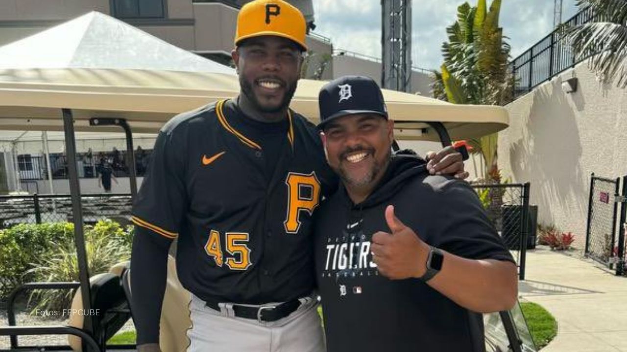 Brayan Peña será manager de Águilas Cibaeñas en LIDOM Cubano Brayan Peña con Aroldis Chapman