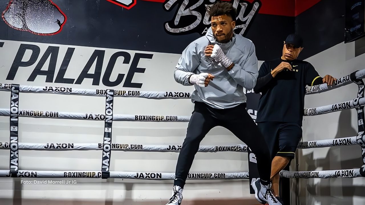 Futuro de David Morrell Jr. tras derrota ante Benavidez David Morrell Jr preparándose para su próximo duelo