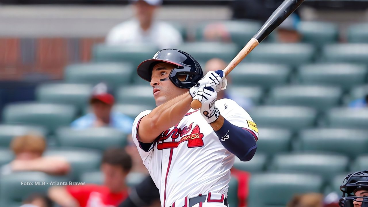 Baltimore Orioles firman a Ramón Laureano por 4 millones de dólares Ramon Laureano bateando con Atlanta Braves