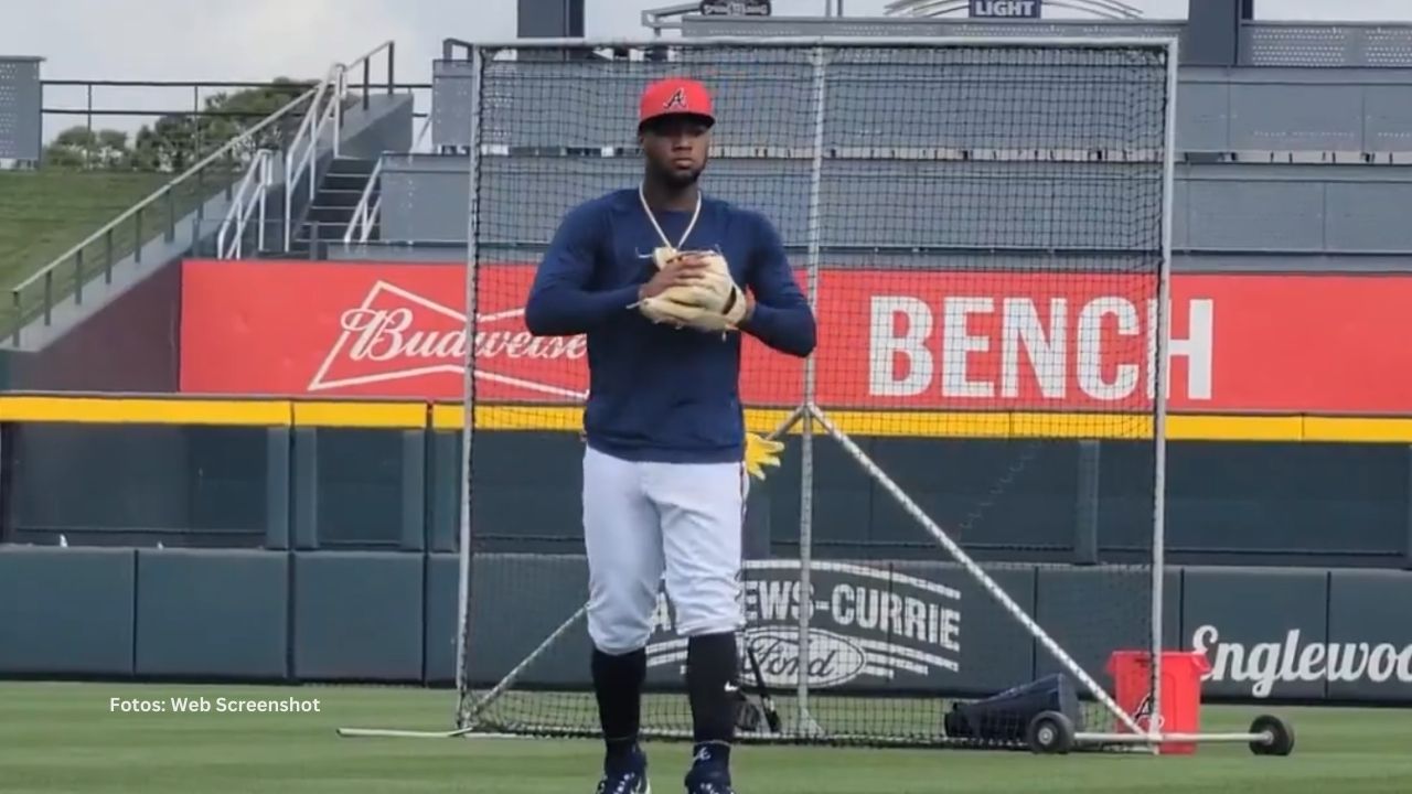Ronald Acuña Jr se reporta a Spring Training con Atlanta Ronald Acuña Jr. primer dia Spring Training