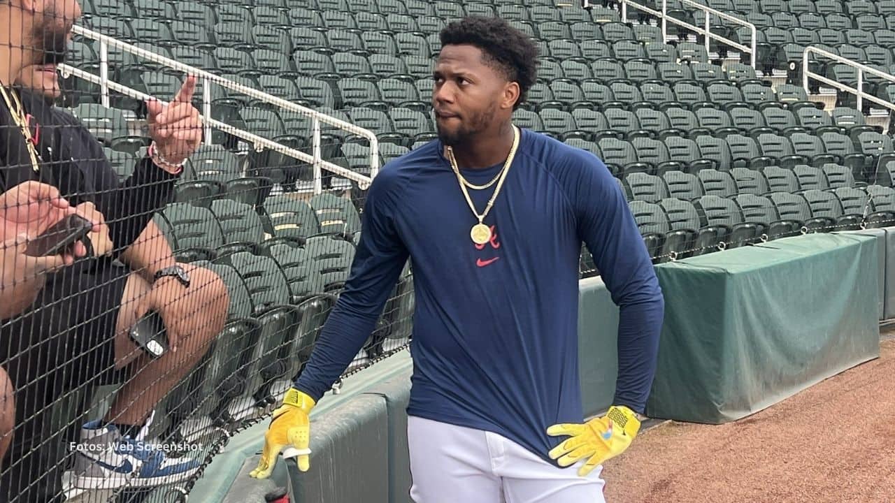 Ronald Acuña Jr se reporta a Spring Training con Atlanta Ronald Acuña Jr. primer dia Spring Training