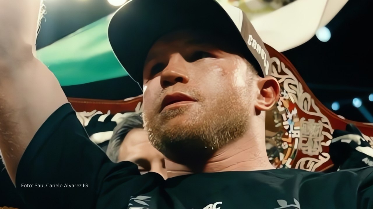 Saúl Canelo Álvarez cierra súper acuerdo con Riyadh Season Saul Canelo Álvarez celebrando una victoria