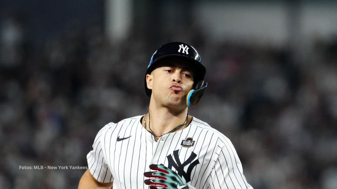 Giancarlo Stanton queda fuera de Yankees tras lesión Giancarlo Stanton uniformado de New York Yankees