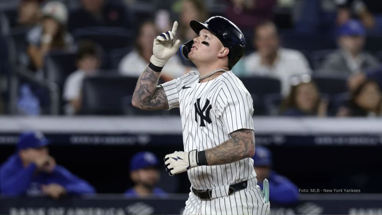 Alex Verdugo podría firmar con estos 2 equipos en MLB 2025 Alex Verdugo con uniforme de New York Yankees