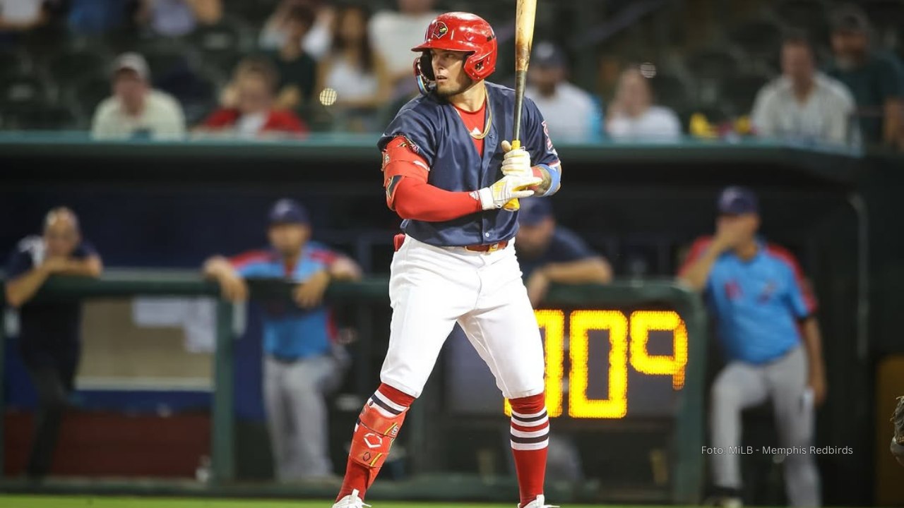 César Prieto con Memphis Redbirds en MiLB