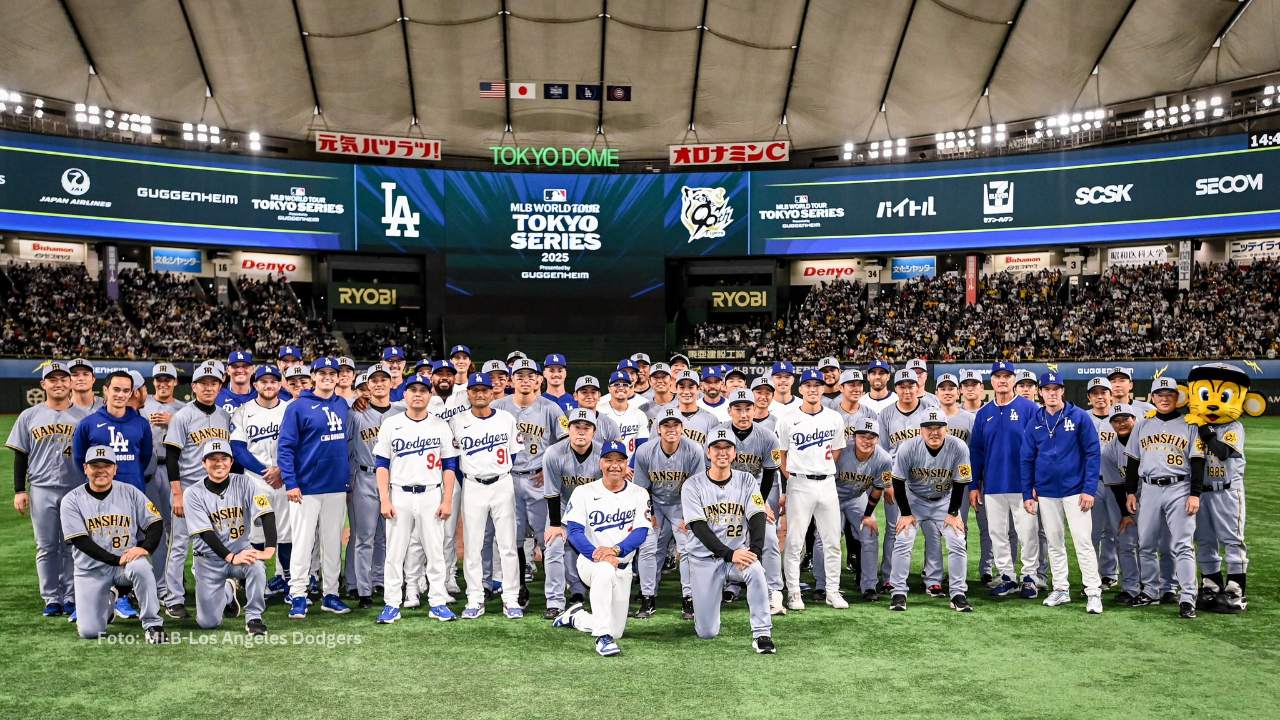 Dodgers fue blanqueado por Hanshin Tigers en Japón Dodgers Hanshin Tigers MLB
