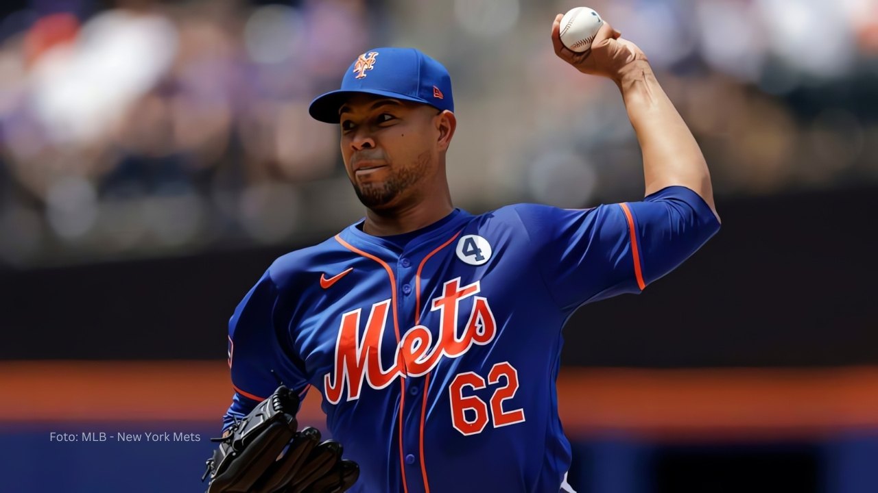 Los mejores talentos del béisbol colombiano que brillarán en el escenario mundial en 2025 Jose Quintana lanzando con New York Mets