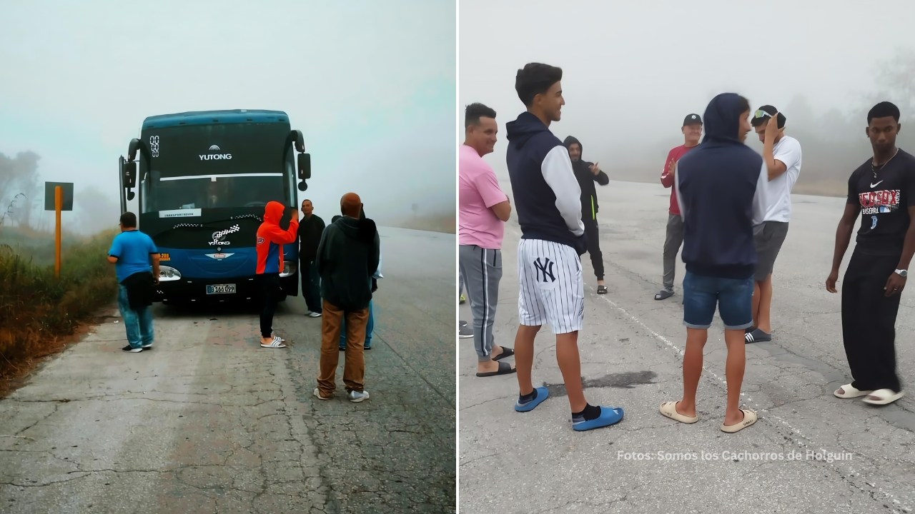 Jugadores de Sultanes de Holguín varados en la vía