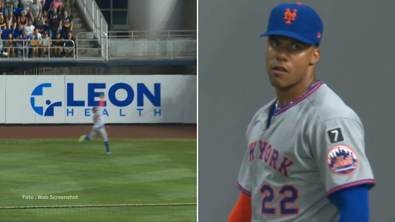 Juan Soto, súper estrella de New York Mets, participo positivamente en el triunfo de su equipo sobre Miami Marlins.