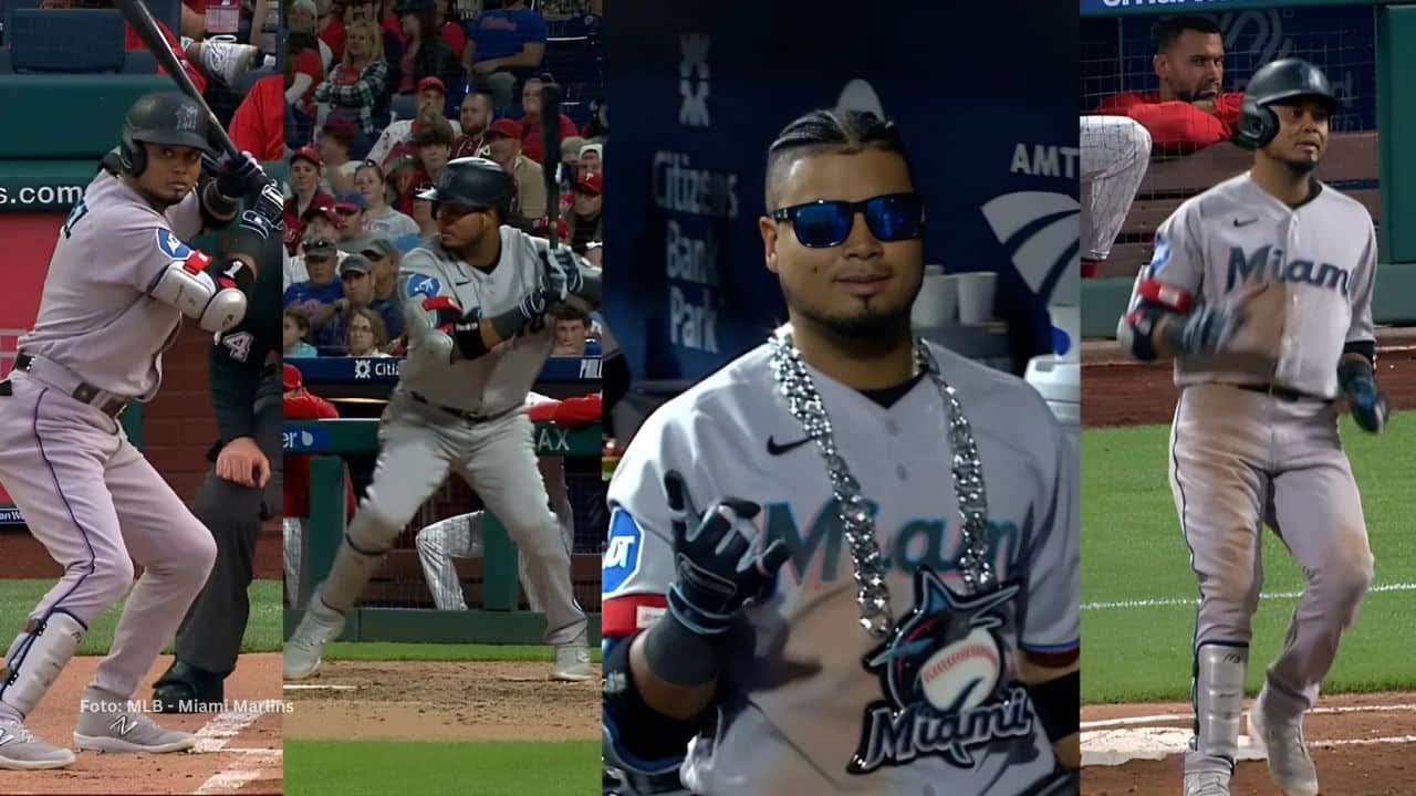 Ciclo de Luis Arráez con Miami Marlins