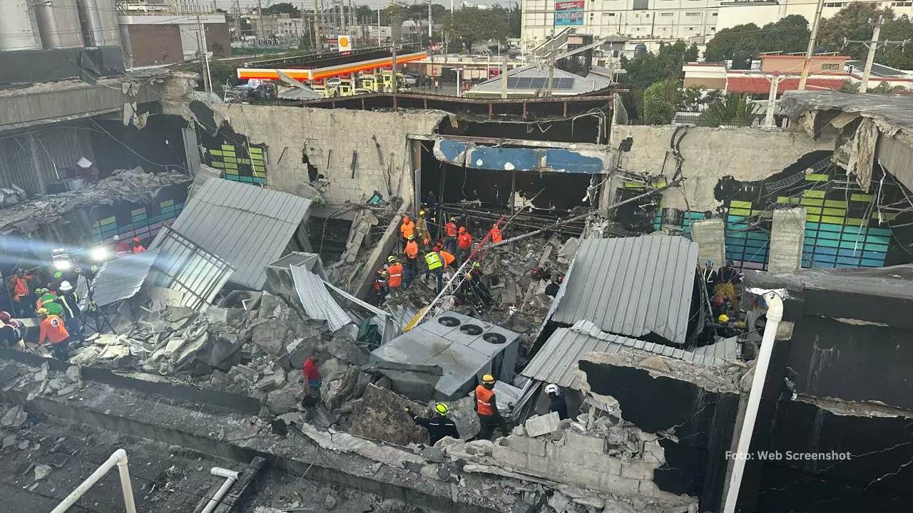 Discoteca Jet Set de Republica Dominicana destrozada