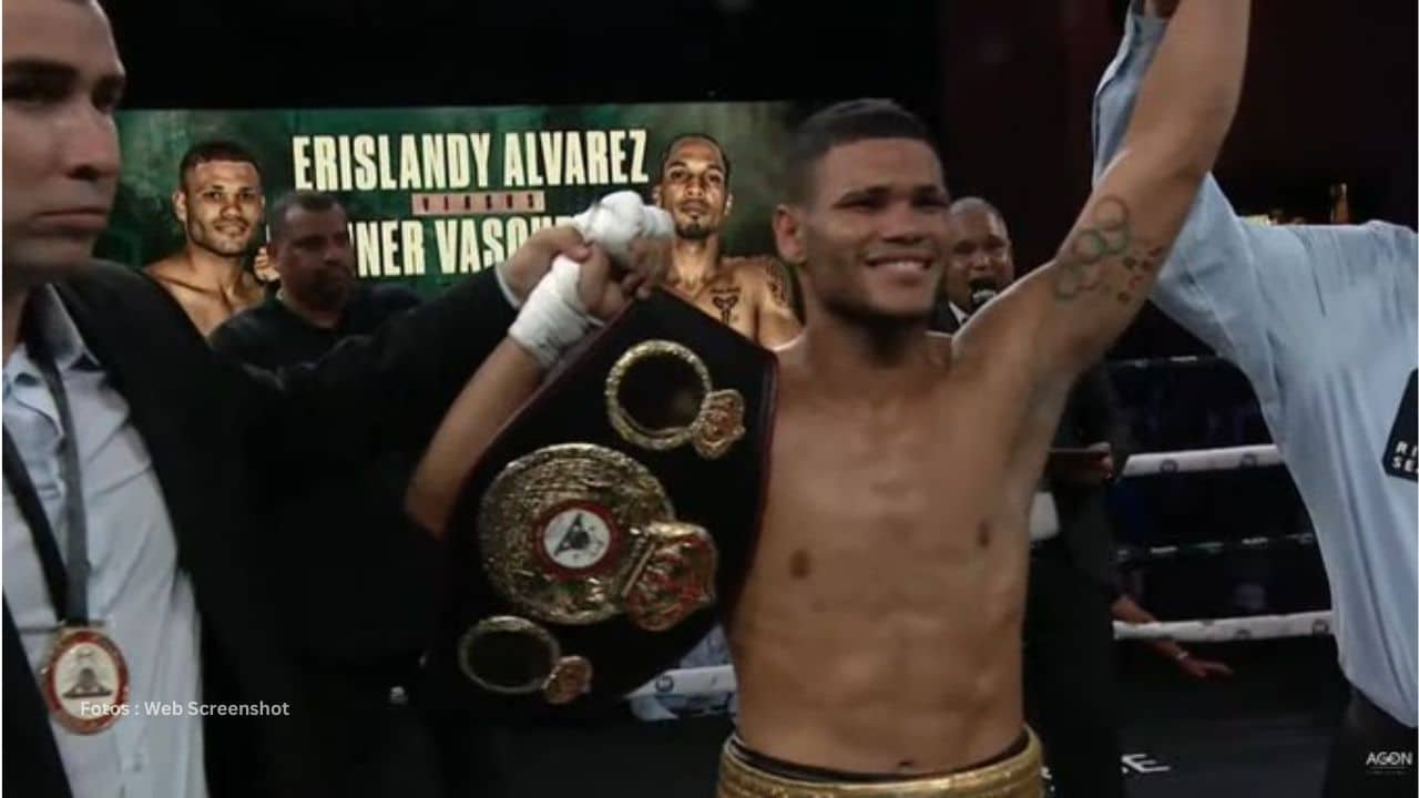 Erislandy Álvarez, ganó por nocao el título continental latinoamericano de la Asociación Mundial de Boxeo para los pesos superligeros.