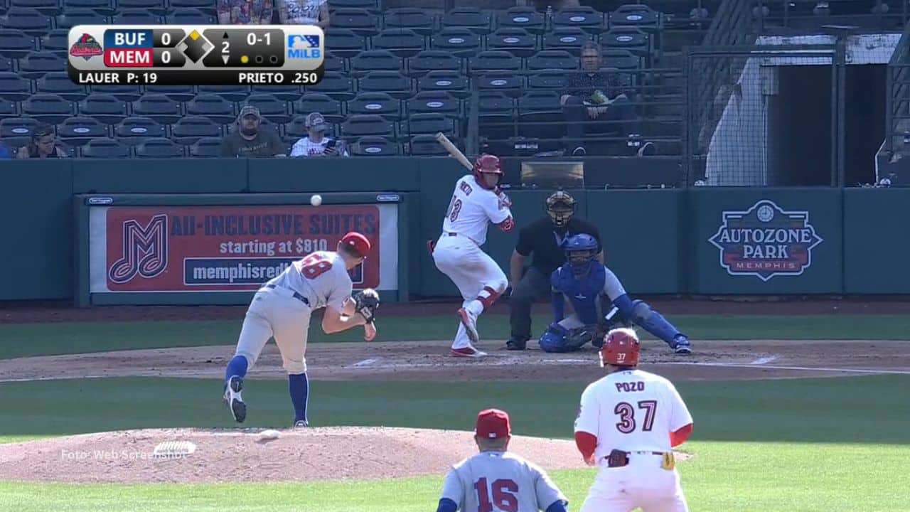 Jonrón de Cesar Prieto con Memphis Redbirds
