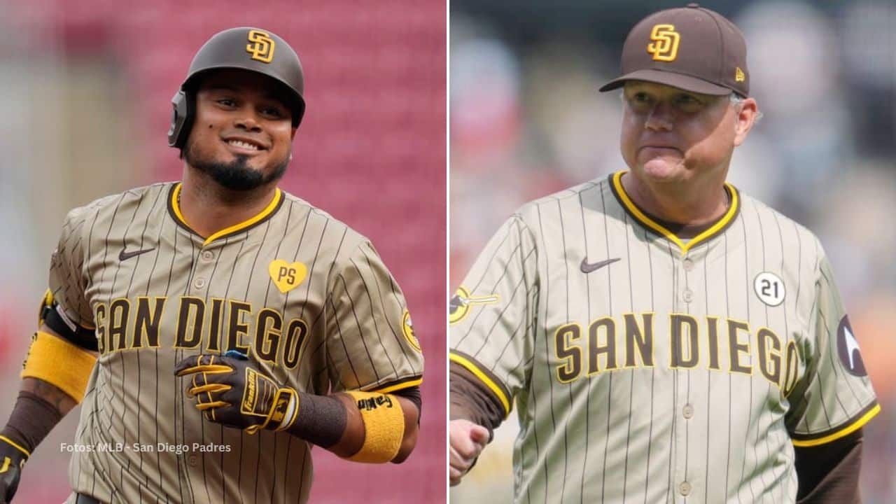 Luis Arráez y Mike Shildt