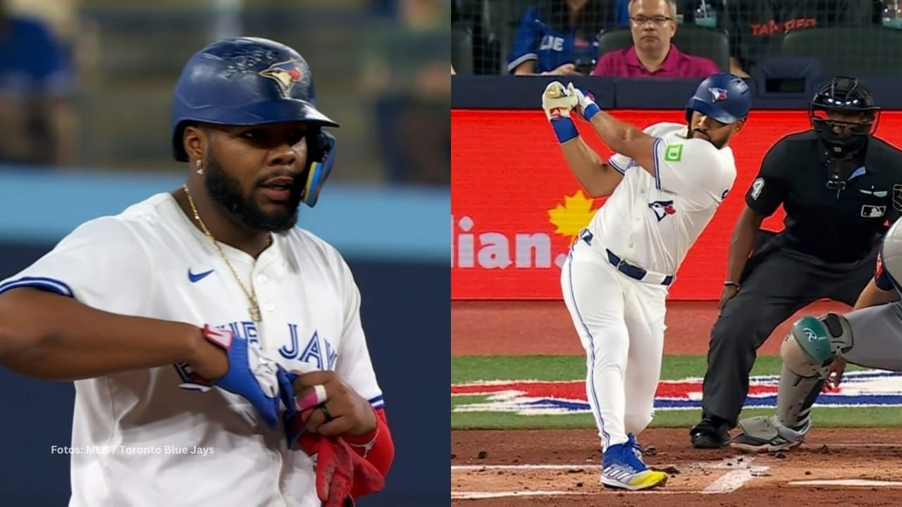 Vladimir Guerrero Jr y Anthony Santander con Toronto Blue Jays