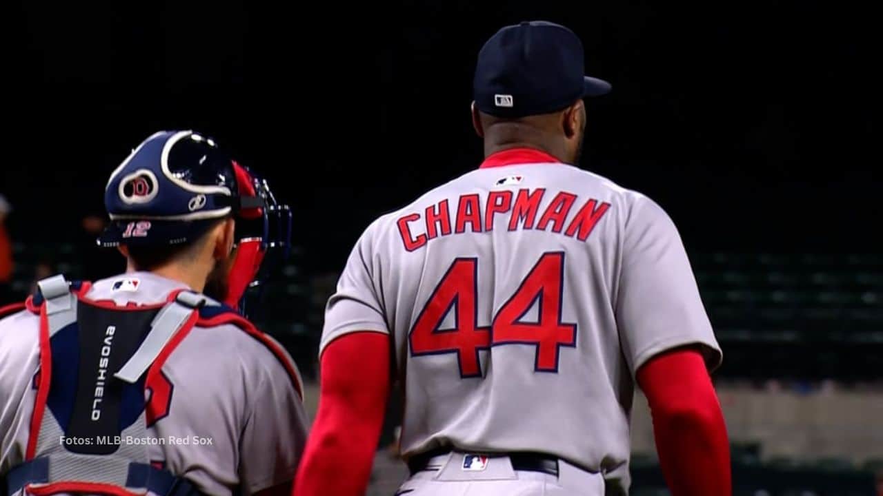 Aroldis Chapman con Boston Red Sox
