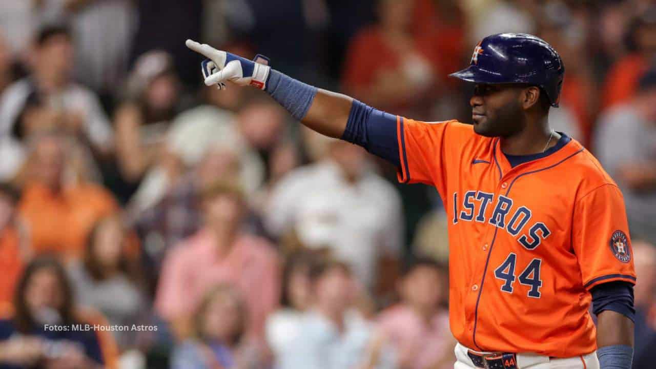 Yordan Alvarez con Astros