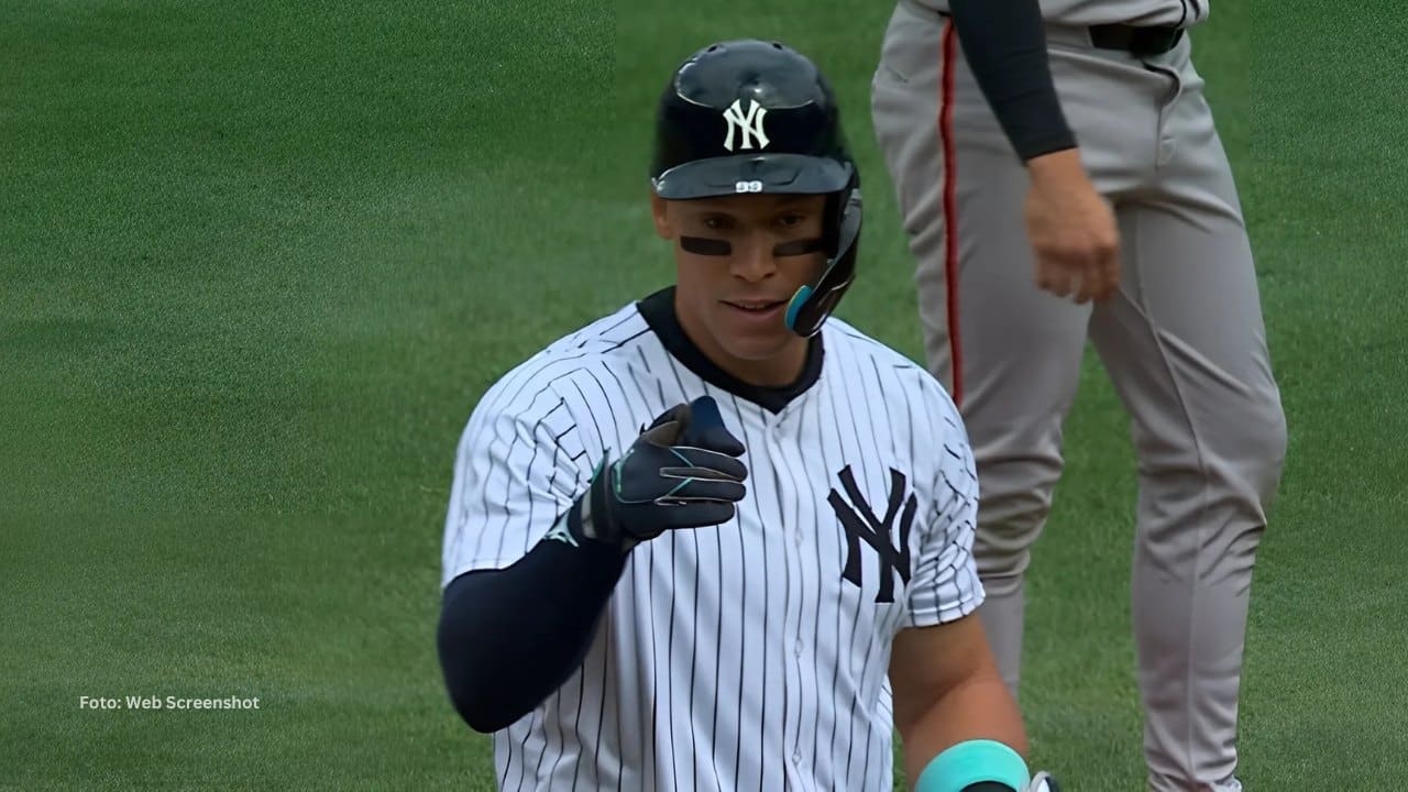 Aaron Judge con el conjunto de New York Yankees