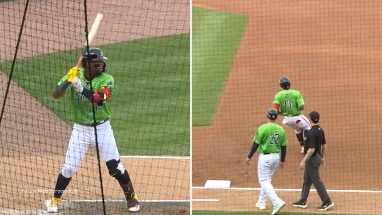El venezolano Ronald Acuña Jr conectó par de imparables y fue reemplazado en el séptimo inning como parte del protocolo de rehabilitación.