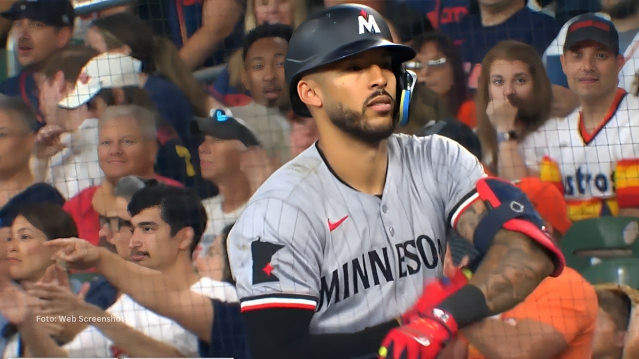 Carlos Correa con el conjunto de Minnesota Twins