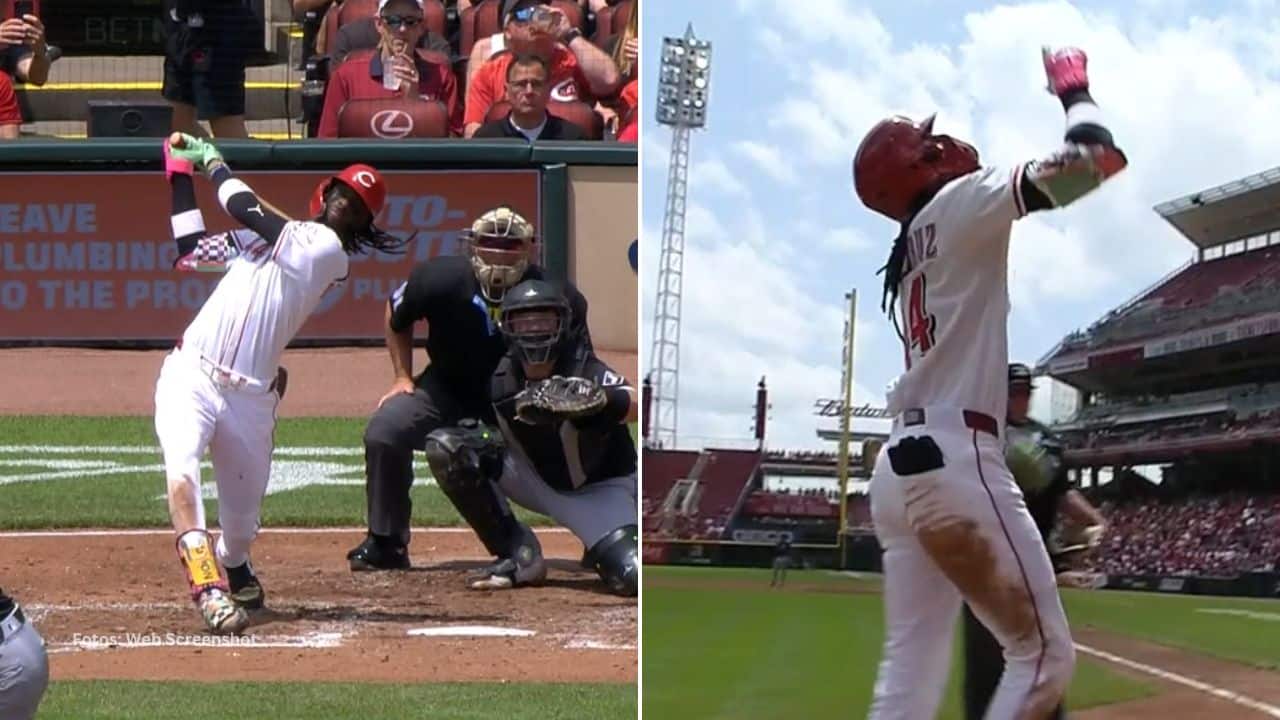 El dominicano Elly De La Cruz llegó a 120 extrabases de por vida en su carrera en MLB.