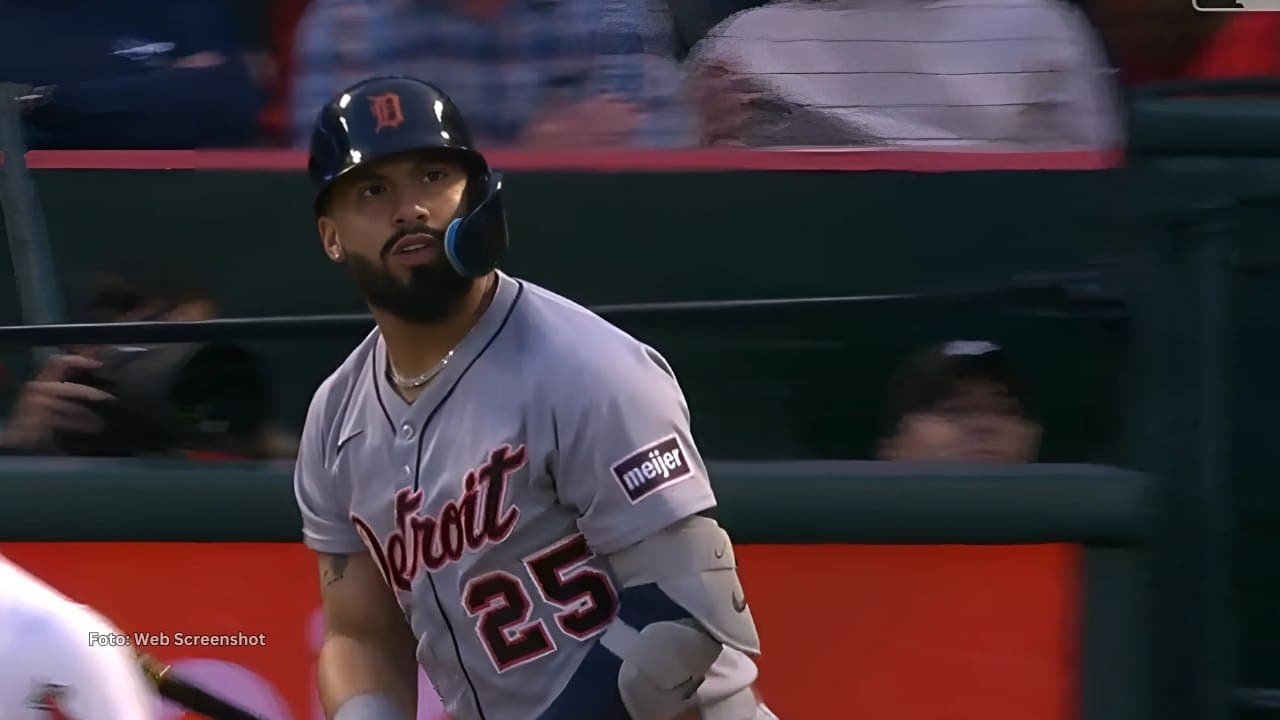 Gleyber Torres en un turno con Detroit Tigers