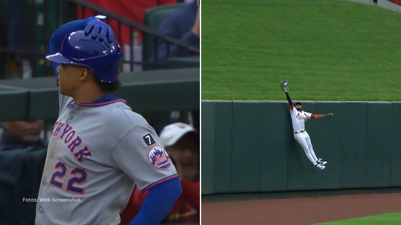 Juan Soto contaba con un imparable y una anotada antes de ser puesto out con esta increíble atrapada.