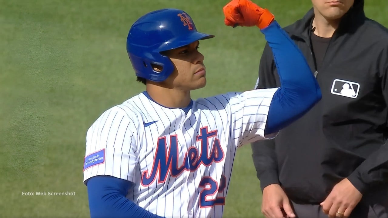 Juan Soto con el uniforme de New York Mets