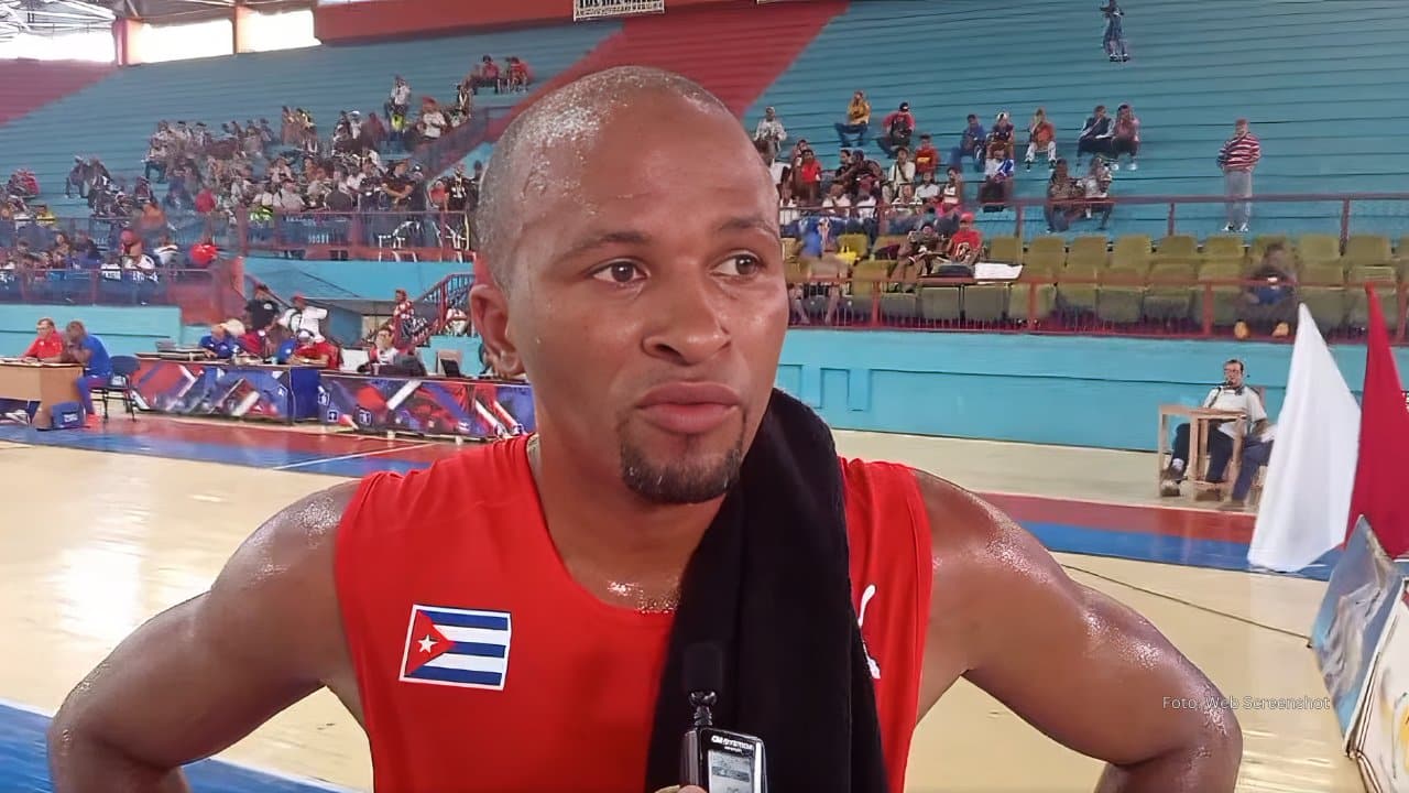 Boxeador cubano Lázaro Álvarez