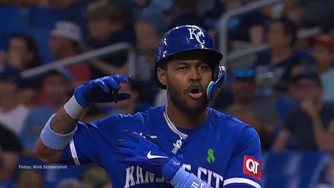 El tercera base venezolano, Maikel García, batea para .295 con Kansas City Royals.
