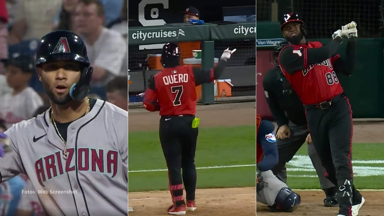 Lourdes Gurriel Jr. Edgar Quero y Luis Robert Jr.