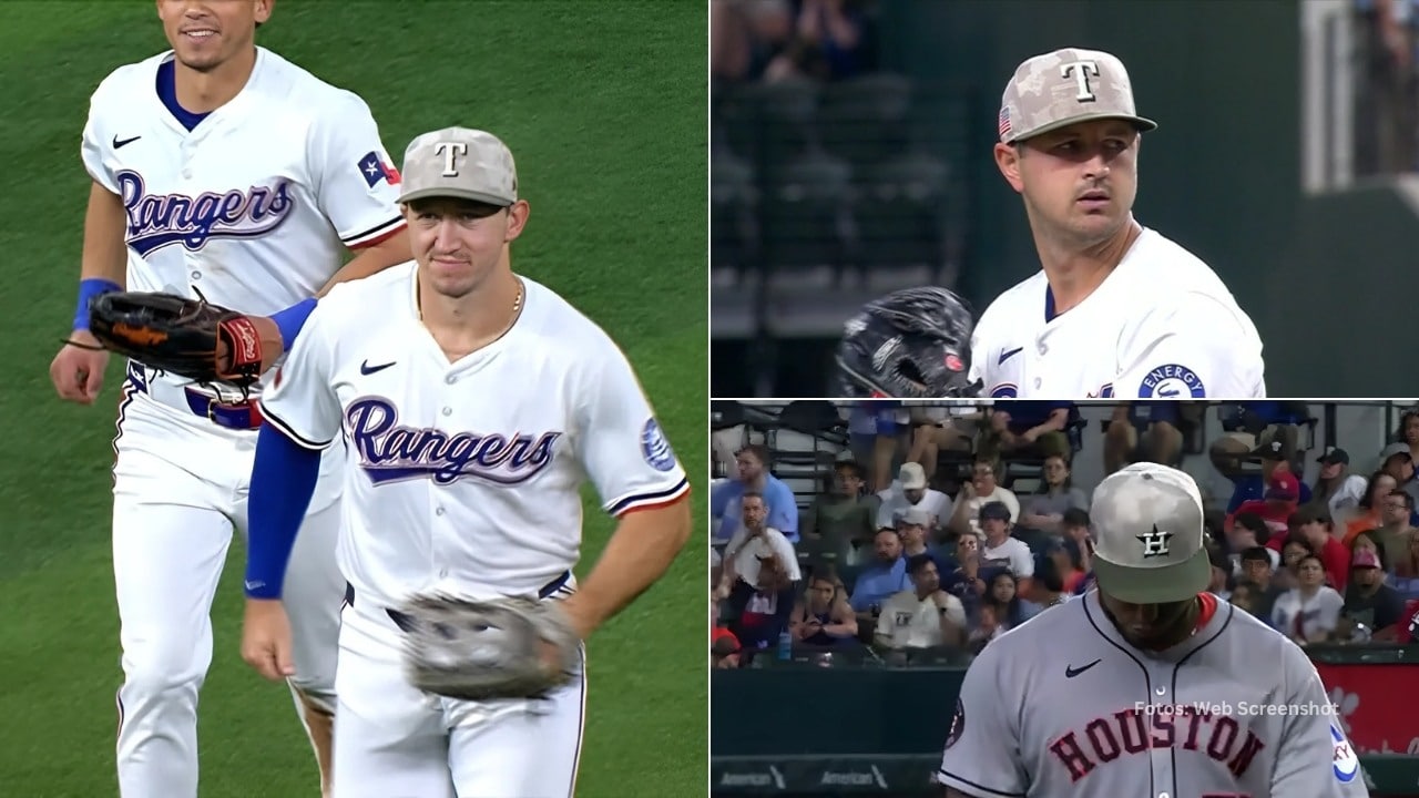 Jugadores de Texas Rangers, Tyler Mahle y Roinel Blanco con Houston Astros