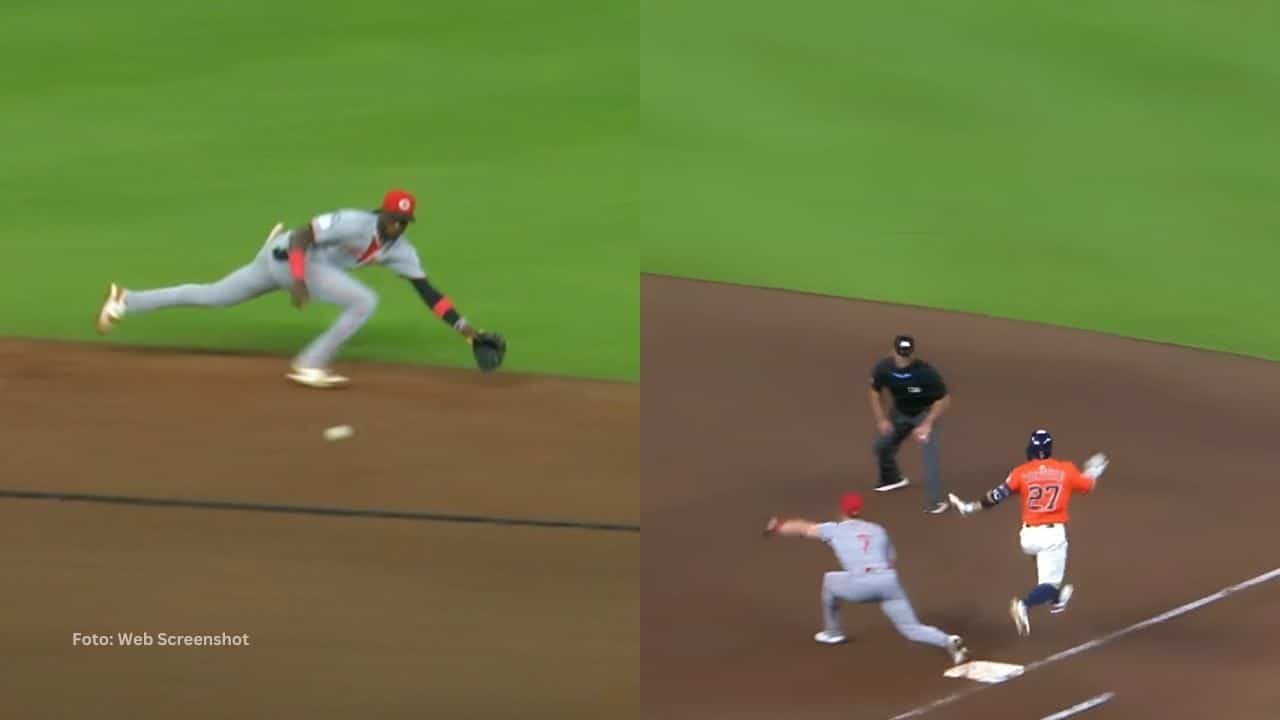 Elly De La Cruz demuestra porque es considerado uno de los mejores campocortos de MLB